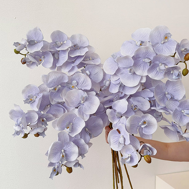 Fleur d'orchidée artificielle à longue tige de 37 po