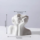 Load image into Gallery viewer, Modern Abstract Face Ceramic Vase