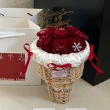 Load image into Gallery viewer, Cup-shaped Rattan Woven Basket for Floral Arrangements