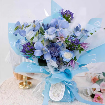 20pcs LOVE Cellophane Wrap for Flowers (57x57cm)