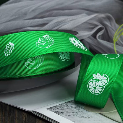 Fruit Printed Grosgrain Ribbon (2.5cmx49Yd)