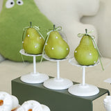 Load image into Gallery viewer, Realistic Artificial Pear Decor with Pearls &amp; Ribbon