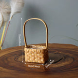 Load image into Gallery viewer, Mini Square Wood Chip Flower Basket (Set of 2)