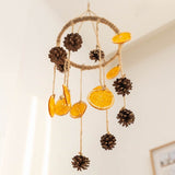 Load image into Gallery viewer, Dried Orange Slices Pinecones Nature Wind Chime
