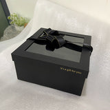 Load image into Gallery viewer, Pink Clear Window Gift Box with Ribbon