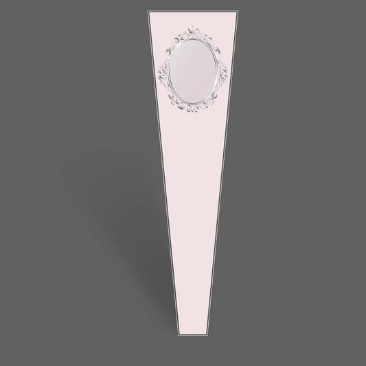 Single Rose Sleeves with Silver Mirror Window Pack 100