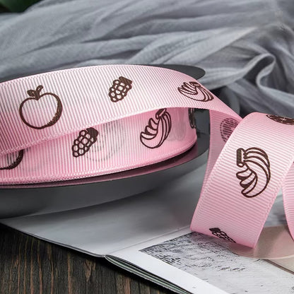 Fruit Printed Grosgrain Ribbon (2.5cmx49Yd)