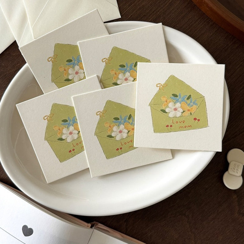 Lot de 20 cartes de vœux florales pour la fête des Mères