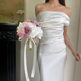 Load image into Gallery viewer, Real Touch Tulip &amp; Rose Artificial Bridal Bouquet