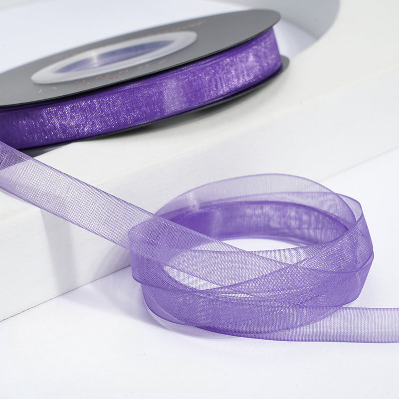 Solid Color Sheer Organza Ribbon (10mmx50Yd)
