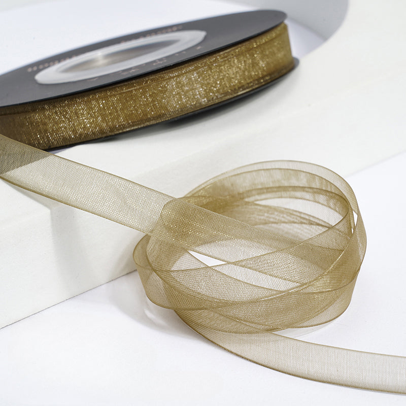 Solid Color Sheer Organza Ribbon (10mmx50Yd)