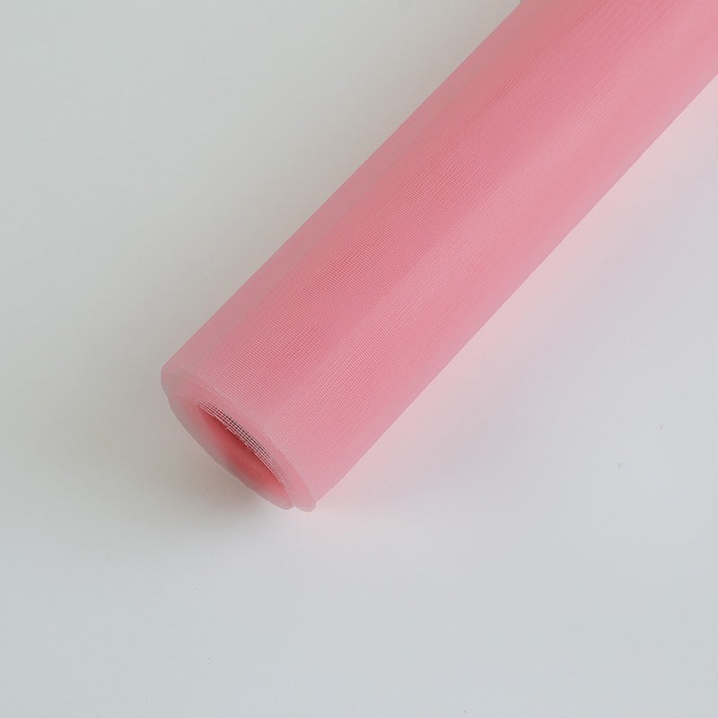Frosted Mesh Fabric Tulle Roll for Bouquet Gift Packaging