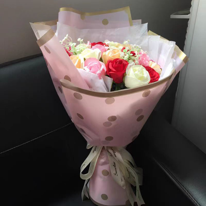 20pcs Polka Dots Frosted Cellophane Wrap (57x57cm)