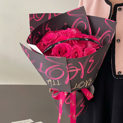 20pcs LOVE Flowers Bouquet Paper (50x58cm)