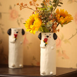 Load image into Gallery viewer, Adorable Ceramic Dog Flower Vase