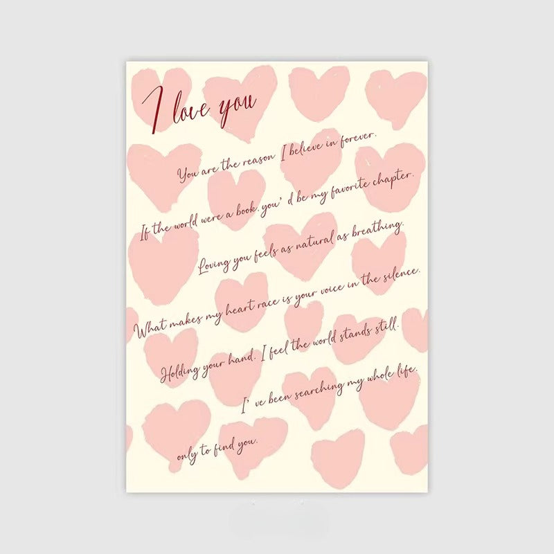 20pcs Love Letter Flower Wrap Paper (35x50cm)