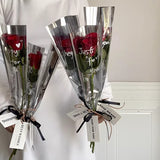 Load image into Gallery viewer, 50pcs Silver Mirrored Single Flower Sleeves