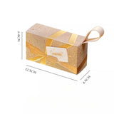 Load image into Gallery viewer, Gold Glitter Favor Box with Handle Set of 10