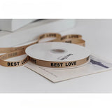 Load image into Gallery viewer, BEST LOVE Grosgrain Ribbon (1cmx24Yd)