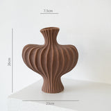 Load image into Gallery viewer, Minimalist Ribbed Ceramic Art Vase