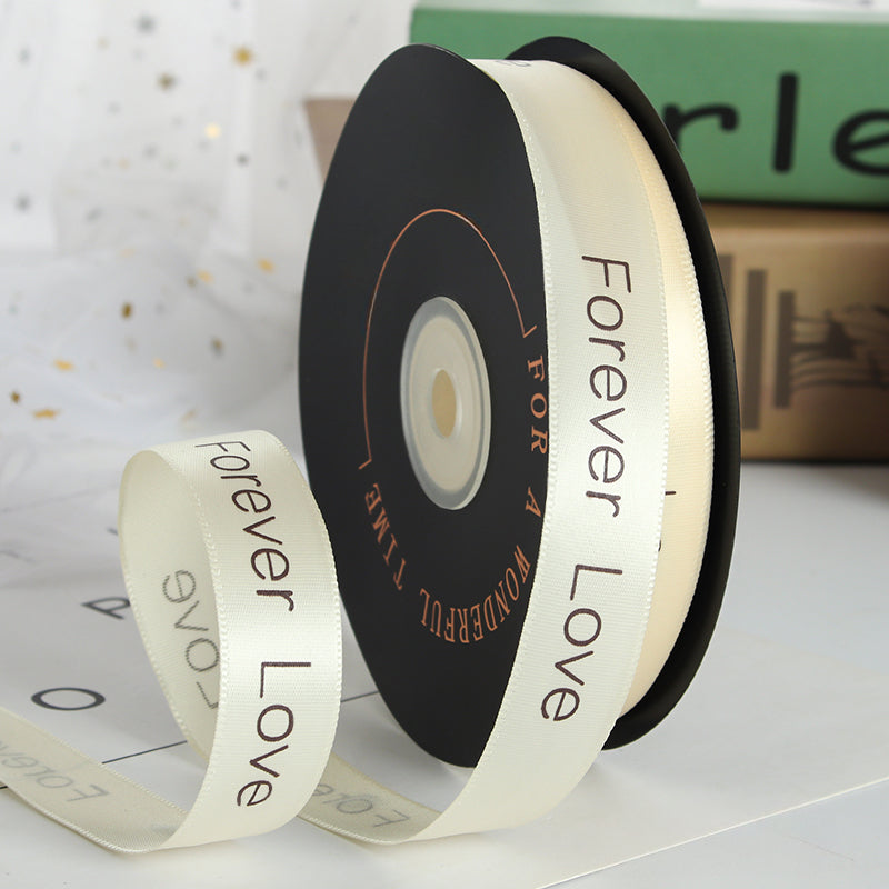 Valentine's Day Forever Love Satin Ribbon (20mmx49Yd)