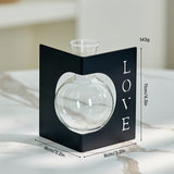 Load image into Gallery viewer, Clear Glass Hydro Vase with Metal Stand