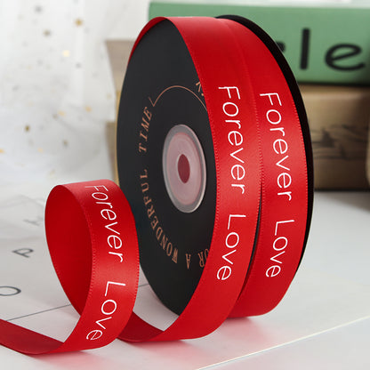 Valentine's Day Forever Love Satin Ribbon (20mmx49Yd)