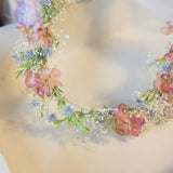 Load image into Gallery viewer, Purple Floral Wedding Crown Headpiece