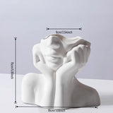 Load image into Gallery viewer, Modern Abstract Face Ceramic Vase