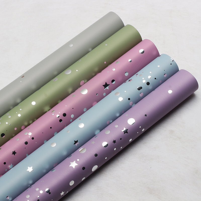 20pcs Dual-Color Starry Sky Bouquet Paper (57x57cm)