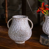 Load image into Gallery viewer, Rustic Textured Ceramic Vase with Handles