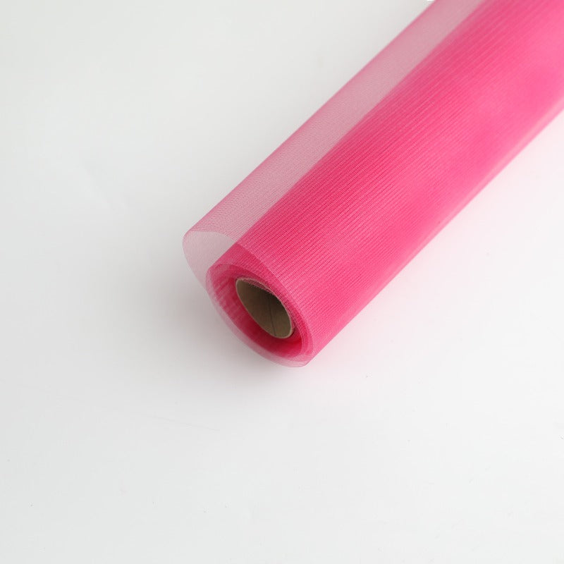 Frosted Mesh Fabric Tulle Roll for Bouquet Gift Packaging