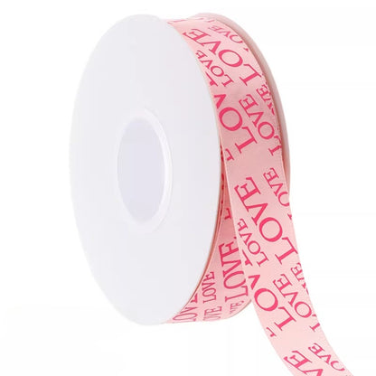 LOVE Hearts Valentine's Day Ribbon (2.5cmx40Yd)