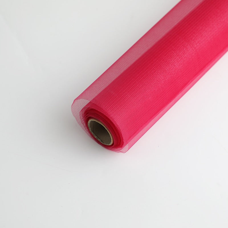 Frosted Mesh Fabric Tulle Roll for Bouquet Gift Packaging