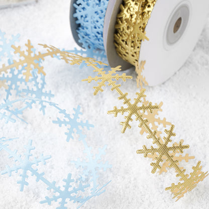 Christmas Snow Flake Trim Ribbon (25mmx10Yd)
