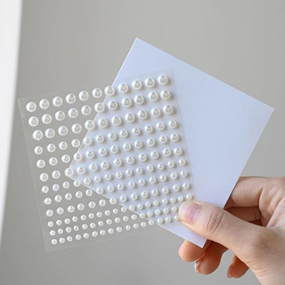 Self-adhesive Decorative Flat Faux Pearls