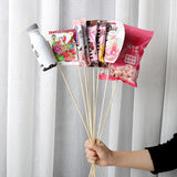 Load image into Gallery viewer, 30pcs Adhesive Bamboo Picks for Snack Bouquet Making