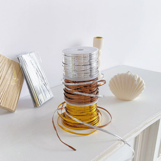 100 Yards Silver Gold Metallic Twist Ties