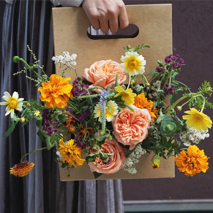 5pcs Flower Gift Box with Cut-out Design