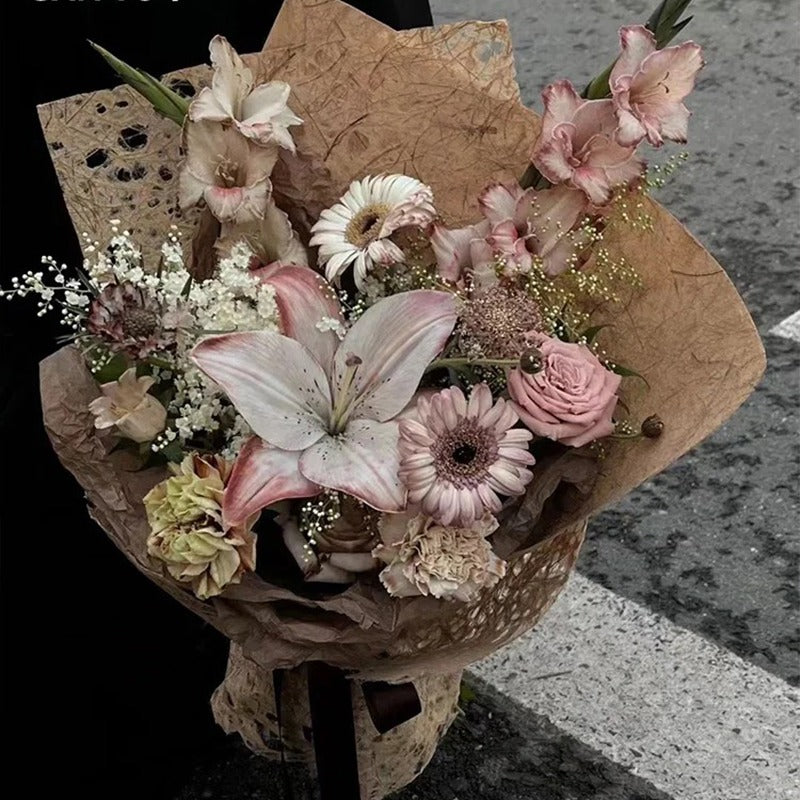 10pcs Natural Fiber Craft Paper for Bouquets (50x70cm)