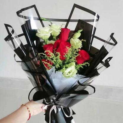 20pcs Frosted Colored Cello Wrap with Frame (58x58cm)