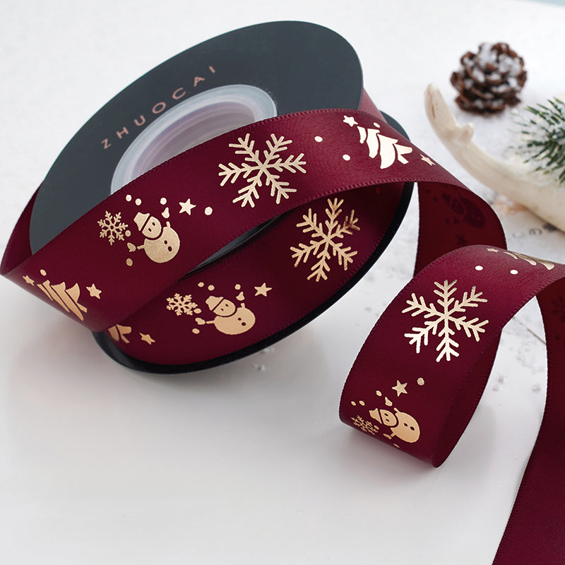 24 Yards Christmas Satin Ribbon for Crafts