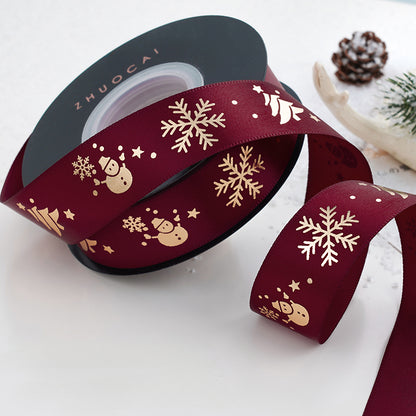 24 Yards Christmas Satin Ribbon for Crafts