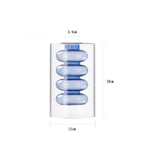 Load image into Gallery viewer, Modern Geometric Double-Walled Glass Vase