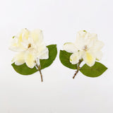 Load image into Gallery viewer, Elegant Pressed Gardenia Flowers with Stems