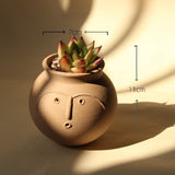 Load image into Gallery viewer, Cute Face Inspired Ceramic Succulent Pot