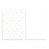 Load image into Gallery viewer, 20pcs Spring Scalloped Floral Wrap Paper (35x50cm)