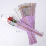 Load image into Gallery viewer, 100pcs Gold Stripes Single Flower Sleeves Bags