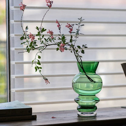 Modern Stacked Bubble Glass Vase