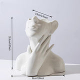 Load image into Gallery viewer, Modern Abstract Face Ceramic Vase